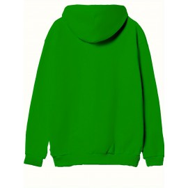 Novelty Cartoon Mouth 3D Print Men's Hooded Sweatshirt with Drawstring And Pocket, Fall Winter Hoodie, PLUS SIZE