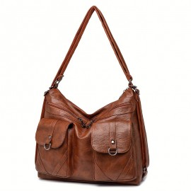 Women'S Convertible Crossbody/Backpack Bag with Adjustable Strap & Magnetic Closure - Convertible Handbag & Backpack, Golden-Tone Hardware, Versatile Fashion Accessory, Sleek Design, Sturdy Construction, Fashion Lovers