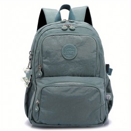 Women'S Minimalist Backpack - Lightweight Everyday Backpack with Snap Closure, Spacious Main Compartment & Front Pocket - Durable Polyester Bag for Women, School, Travel, Work, Commute - Elegant Red Backpack for Everyday & Formal Use, Backpack for Travel, Work Essentials, Sleek Design, Sturdy Construction, Daily Commuters, Casual Style, Highquality Fabric, Office Workers, Travel Essentials, Commuter Backpack, Reliable Clip, Busy Professionals